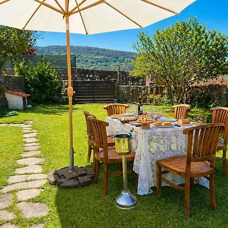 Vila Holibai Casa Celso , Casa Con Piscina Y Jardin Cerca De Playa America Gondomar
